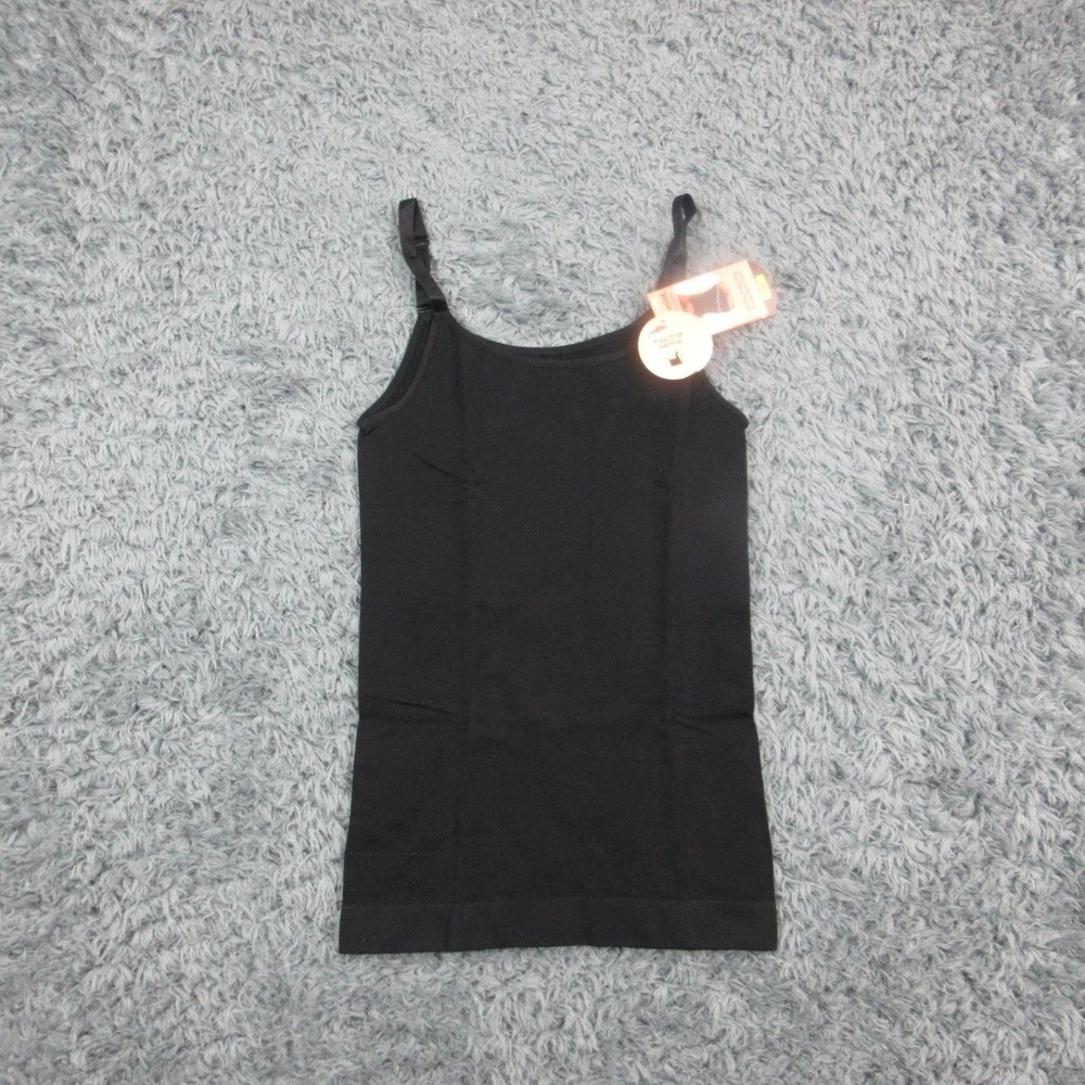 Shapermint Essentials All Day Scoop Neck Cami Womens M Black Shapewear NWT